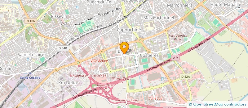 localisation de l'entreprise MONSIEUR JEAN-PHILIPPE SANTERRE  NIMES