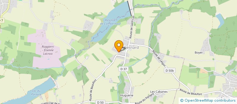 localisation de l'entreprise MONSIEUR JEAN-PHILIPPE SANTIN  CAMBERNARD