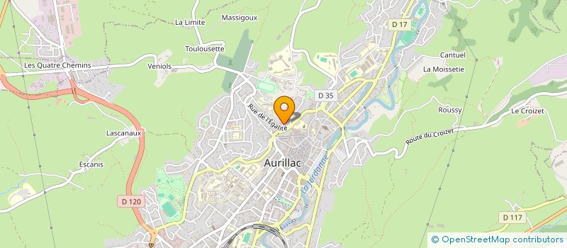 localisation de l'entreprise MONSIEUR JEAN-PHILIPPE SAUNAL à AURILLAC