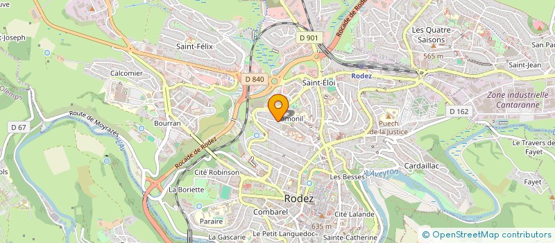 localisation de l'entreprise MONSIEUR JEAN-PHILIPPE SAVIGNONI  RODEZ