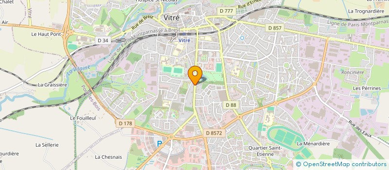 localisation de l'entreprise MONSIEUR JEAN-PHILIPPE THOMAS  VITRE