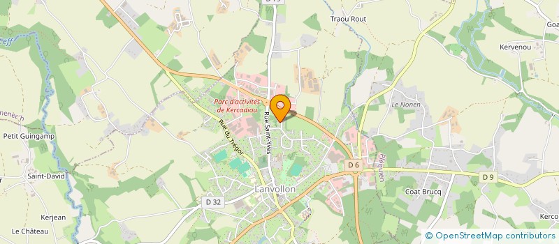 localisation de l'entreprise MONSIEUR JEAN-PHILIPPE TRICOT  LANVOLLON