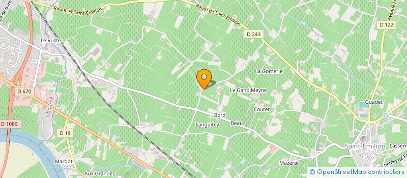 localisation de l'entreprise MONSIEUR JEAN PHILIPPE TURTAUT  SAINT-EMILION