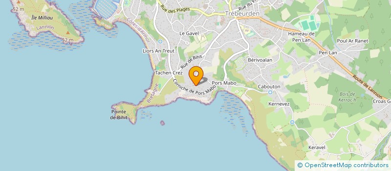 localisation de l'entreprise MONSIEUR JEAN-PHILIPPE VALLEE  TREBEURDEN