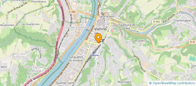 localisation de l'entreprise MONSIEUR JEAN-PHILIPPE VALLON à VIENNE