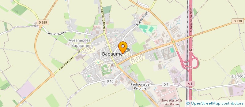 localisation de l'entreprise MONSIEUR JEAN-PHILIPPE VANWALLEGHEM à BAPAUME