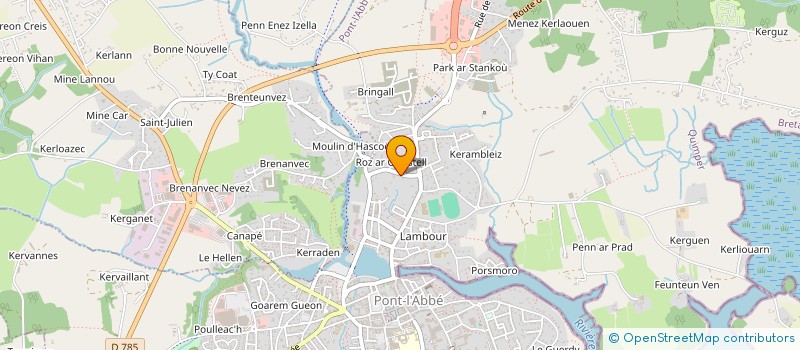 localisation de l'entreprise MONSIEUR JEAN PHILIPPE VIALA à PONT-L'ABBE