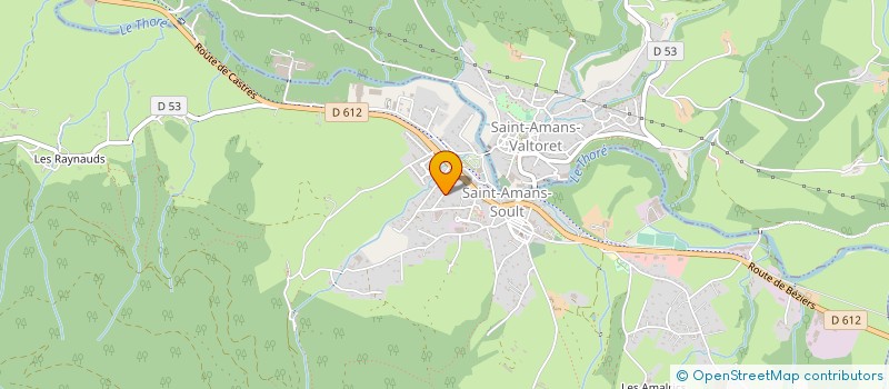 localisation de l'entreprise MONSIEUR JEAN-PHILIPPE VIDAL à SAINT-AMANS-SOULT