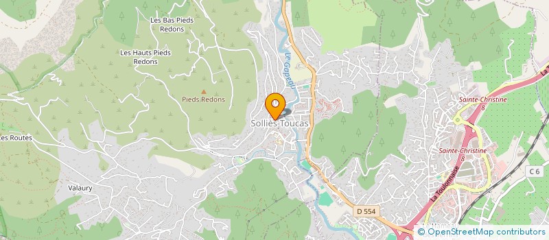 localisation de l'entreprise MONSIEUR JEAN PHILIPPE VOTA  SOLLIES-TOUCAS