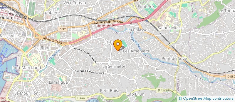 localisation de l'entreprise MONSIEUR JEAN-PHILIPPE WINGERT  TOULON