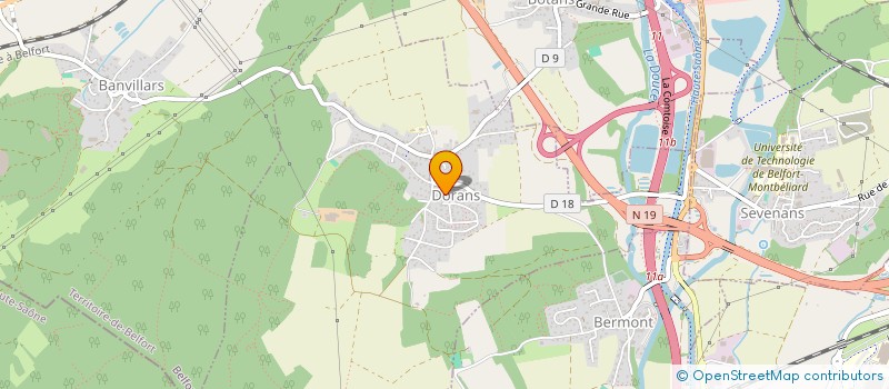 localisation de l'entreprise MONSIEUR JEAN-PHILIPPE ZILLIOX  DORANS
