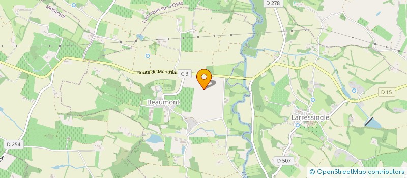 localisation de l'entreprise MONSIEUR JEAN PIAI  CAUSSENS