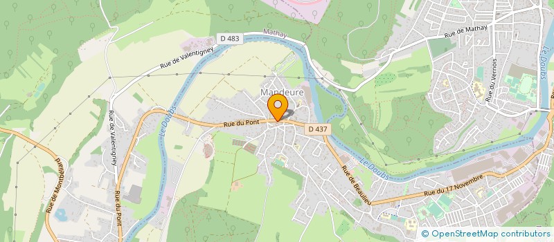 localisation de l'entreprise MONSIEUR JEAN PICQUART  MANDEURE