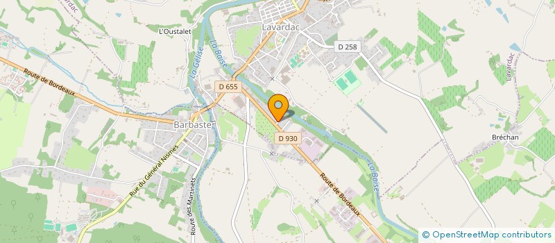 localisation de l'entreprise MONSIEUR JEAN PIEDS  LAVARDAC