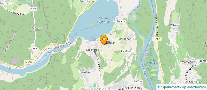 localisation de l'entreprise MONSIEUR JEAN PIERRE  MASSIGNIEU-DE-RIVES