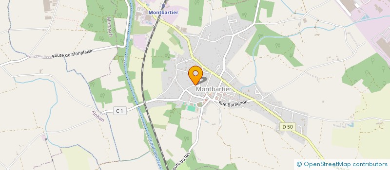 localisation de l'entreprise MONSIEUR JEAN-PIERRE ABRATE  MONTBARTIER