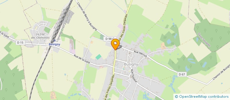 localisation de l'entreprise MONSIEUR JEAN PIERRE ALLU  BUSIGNY