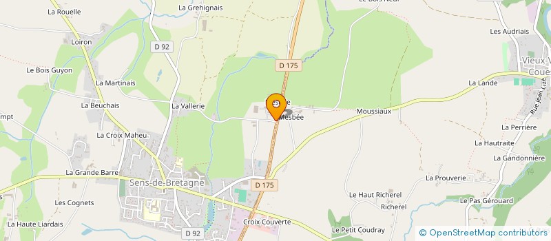 localisation de l'entreprise MONSIEUR JEAN-PIERRE ANGER  VIEUX-VY-SUR-COUESNON