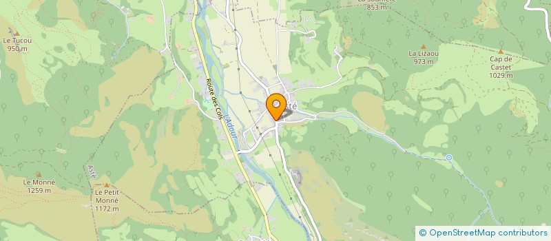 localisation de l'entreprise MONSIEUR JEAN PIERRE ARBERET  ASTE