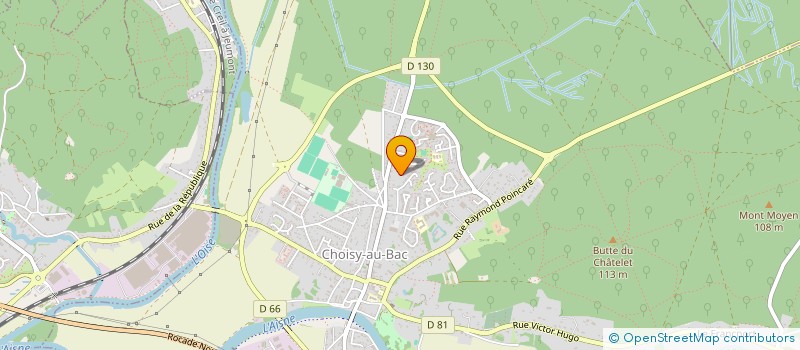 localisation de l'entreprise MONSIEUR JEAN-PIERRE ARNOLD  CHOISY-AU-BAC