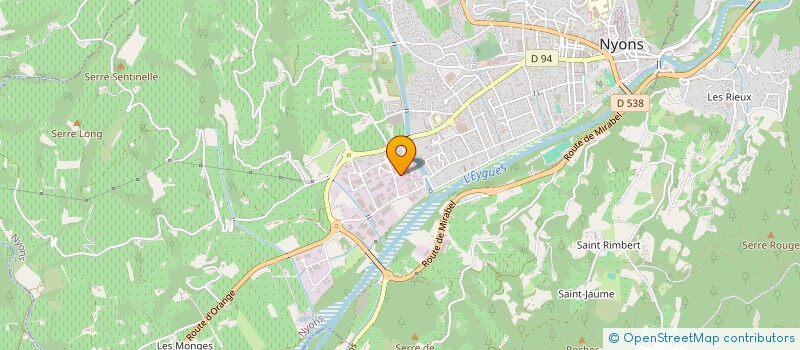 localisation de l'entreprise MONSIEUR JEAN-PIERRE AUBERT  NYONS