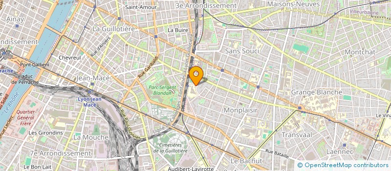 localisation de l'entreprise MONSIEUR JEAN PIERRE BADOIL  LYON