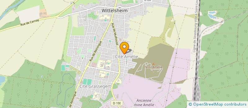 localisation de l'entreprise MONSIEUR JEAN-PIERRE BAILLY  WITTELSHEIM