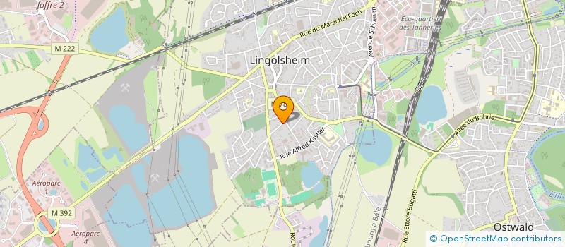 localisation de l'entreprise MONSIEUR JEAN PIERRE BAMBERGER  LINGOLSHEIM