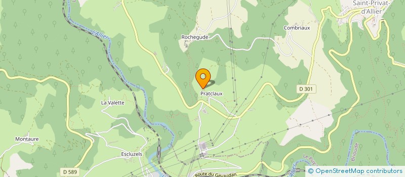 localisation de l'entreprise MONSIEUR JEAN-PIERRE BARBALAT  SAINT PRIVAT D'ALLIER