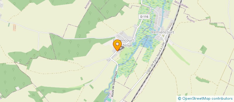 localisation de l'entreprise MONSIEUR JEAN-PIERRE BARDEL  GUYENCOURT-SUR-NOYE