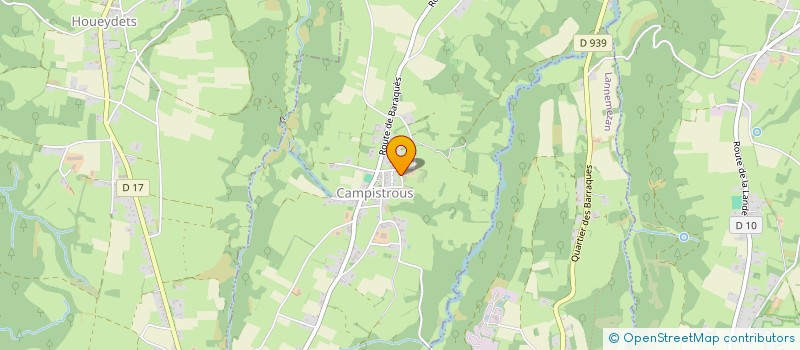 localisation de l'entreprise MONSIEUR JEAN-PIERRE BARRERE  CAMPISTROUS