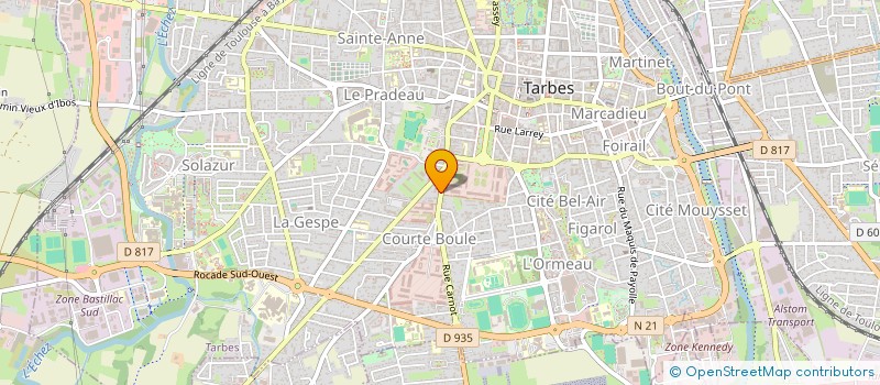 localisation de l'entreprise MONSIEUR JEAN PIERRE BARRERE  TARBES