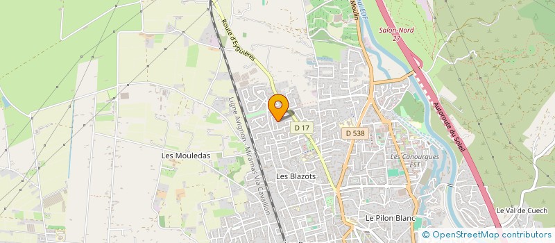 localisation de l'entreprise MONSIEUR JEAN-PIERRE BARRIERES  SALON-DE-PROVENCE