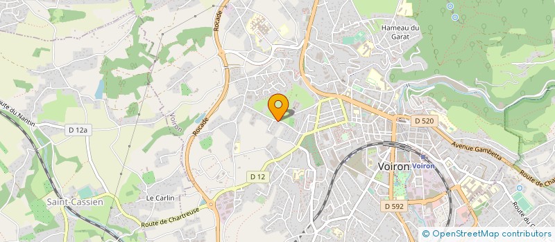 localisation de l'entreprise MONSIEUR JEAN-PIERRE BAUDET  VOIRON