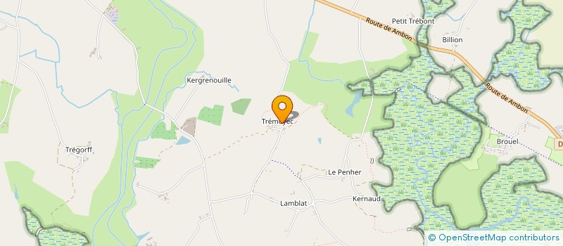 localisation de l'entreprise MONSIEUR JEAN PIERRE BAUDOUX  SURZUR