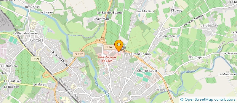 localisation de l'entreprise MONSIEUR JEAN-PIERRE BAUDY à CLISSON