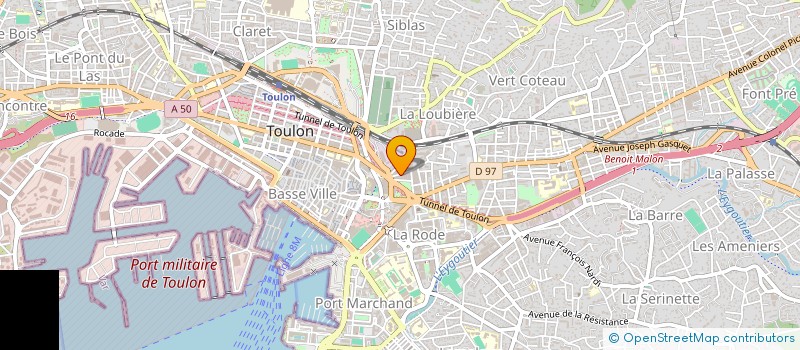 localisation de l'entreprise MONSIEUR JEAN-PIERRE BAUER  TOULON