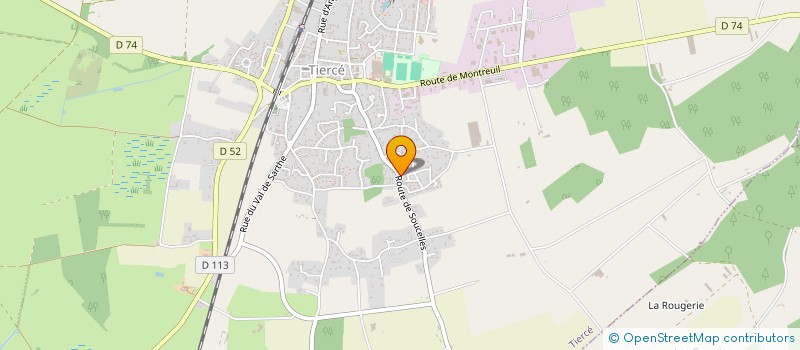 localisation de l'entreprise MONSIEUR JEAN-PIERRE BEAUJOUAN  BRIOLLAY