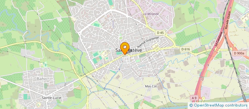 localisation de l'entreprise MONSIEUR JEAN-PIERRE BECHIR  ST ESTEVE