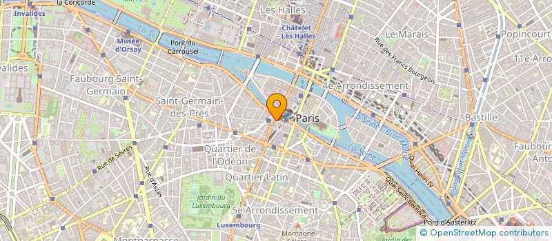 localisation de l'entreprise MONSIEUR JEAN-PIERRE BEDU  PARIS 05