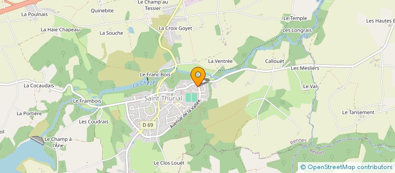 localisation de l'entreprise MONSIEUR JEAN-PIERRE BELIBEN  SAINT-THURIAL