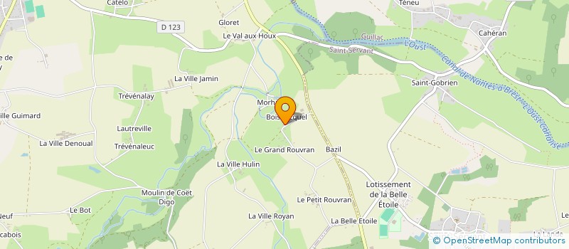 localisation de l'entreprise MONSIEUR JEAN-PIERRE BELLAMY à GUEGON