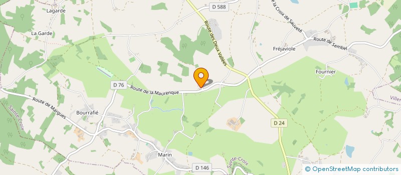 localisation de l'entreprise MONSIEUR JEAN PIERRE BENAZET à VILLENEUVE