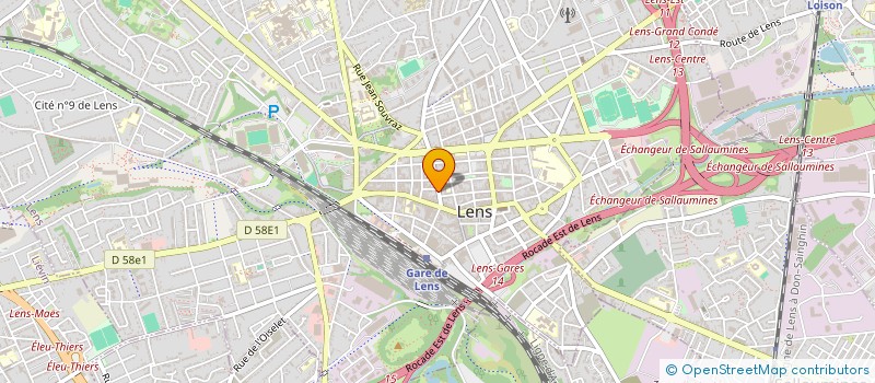 localisation de l'entreprise MONSIEUR JEAN-PIERRE BENOIT  LENS