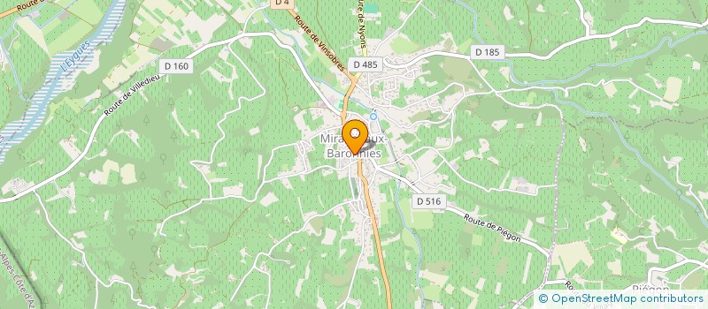 localisation de l'entreprise MONSIEUR JEAN-PIERRE BERARD  MIRABEL-AUX-BARONNIES