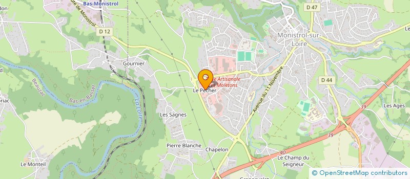 localisation de l'entreprise MONSIEUR JEAN-PIERRE BERARD  MONISTROL-SUR-LOIRE