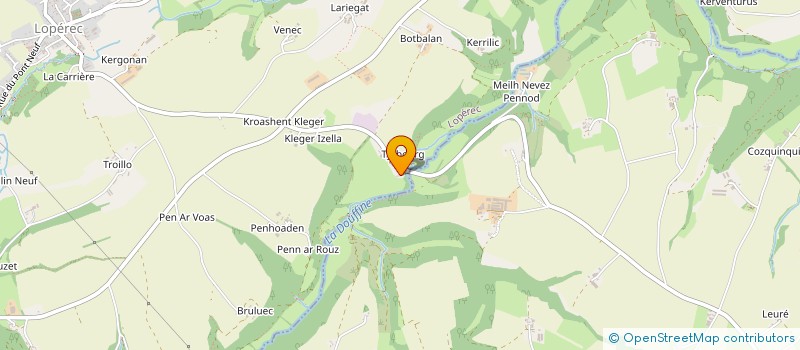 localisation de l'entreprise MONSIEUR JEAN PIERRE BERGER  LOPEREC