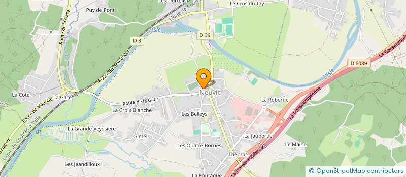 localisation de l'entreprise MONSIEUR JEAN PIERRE BERNARD EXCOFFIER  NEUVIC