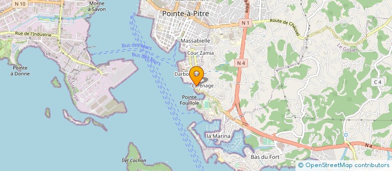 localisation de l'entreprise MONSIEUR JEAN-PIERRE BERNIS à POINTE A PITRE