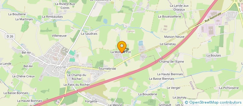 localisation de l'entreprise MONSIEUR JEAN-PIERRE BERRANGER  GOSNE